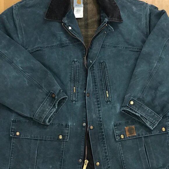 Verified Vintage Carhartt C26 – Hunter Green, Union Made USA 1999, Brass Zipper - Picture 6 of 9